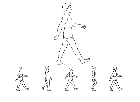 Flash動畫技巧:人側(cè)面走路動畫制作