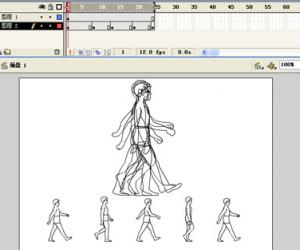 Flash動畫技巧:人側(cè)面走路動畫制作