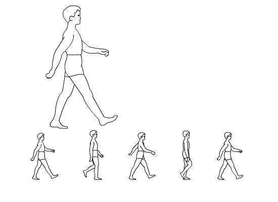 Flash動畫技巧:人側(cè)面走路動畫制作