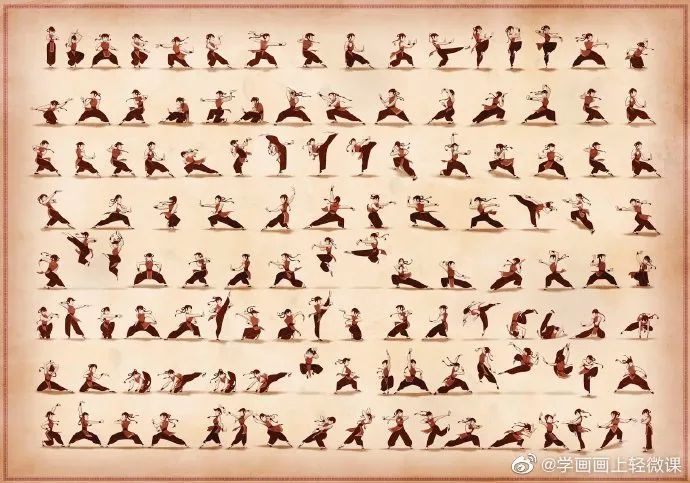 分享一組畫畫人體動態(tài)素材，人體手繪學(xué)習(xí)素材
