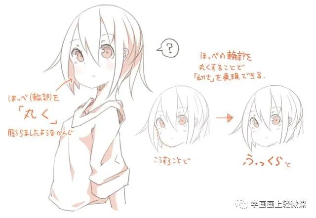 女孩畫不出可愛的感覺？是你把臉畫歪了吧！