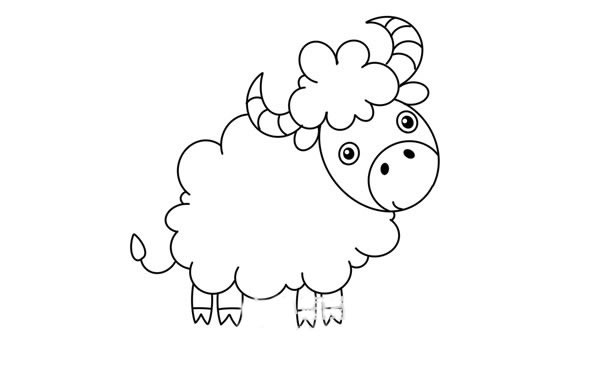 卡通牛的畫(huà)法簡(jiǎn)筆畫(huà)圖片