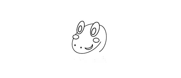 卡通小綠蛇簡(jiǎn)筆畫(huà)步驟圖解教程