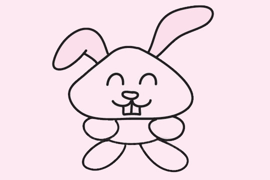 兔子簡(jiǎn)筆畫圖片大全作品二