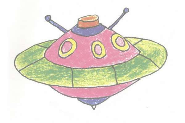 飛碟簡(jiǎn)筆畫 UFO飛碟簡(jiǎn)筆畫圖片