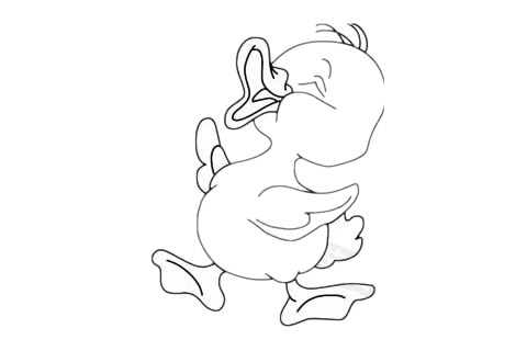 小鴨子簡(jiǎn)筆畫(huà)圖片