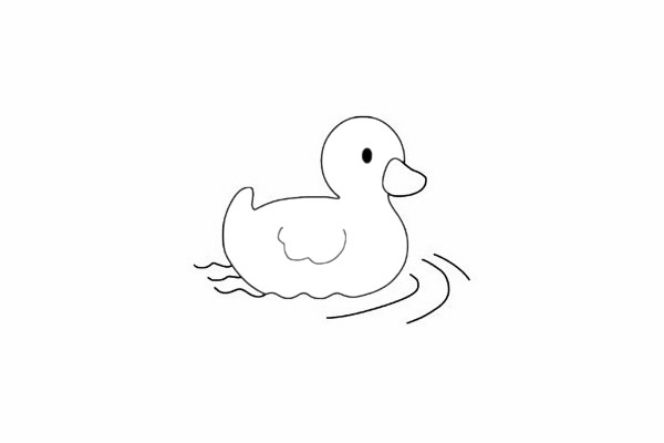 小鴨子簡(jiǎn)筆畫(huà)圖片