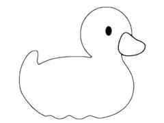 小鴨子簡(jiǎn)筆畫(huà)圖片