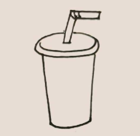 可樂(lè)杯簡(jiǎn)筆畫