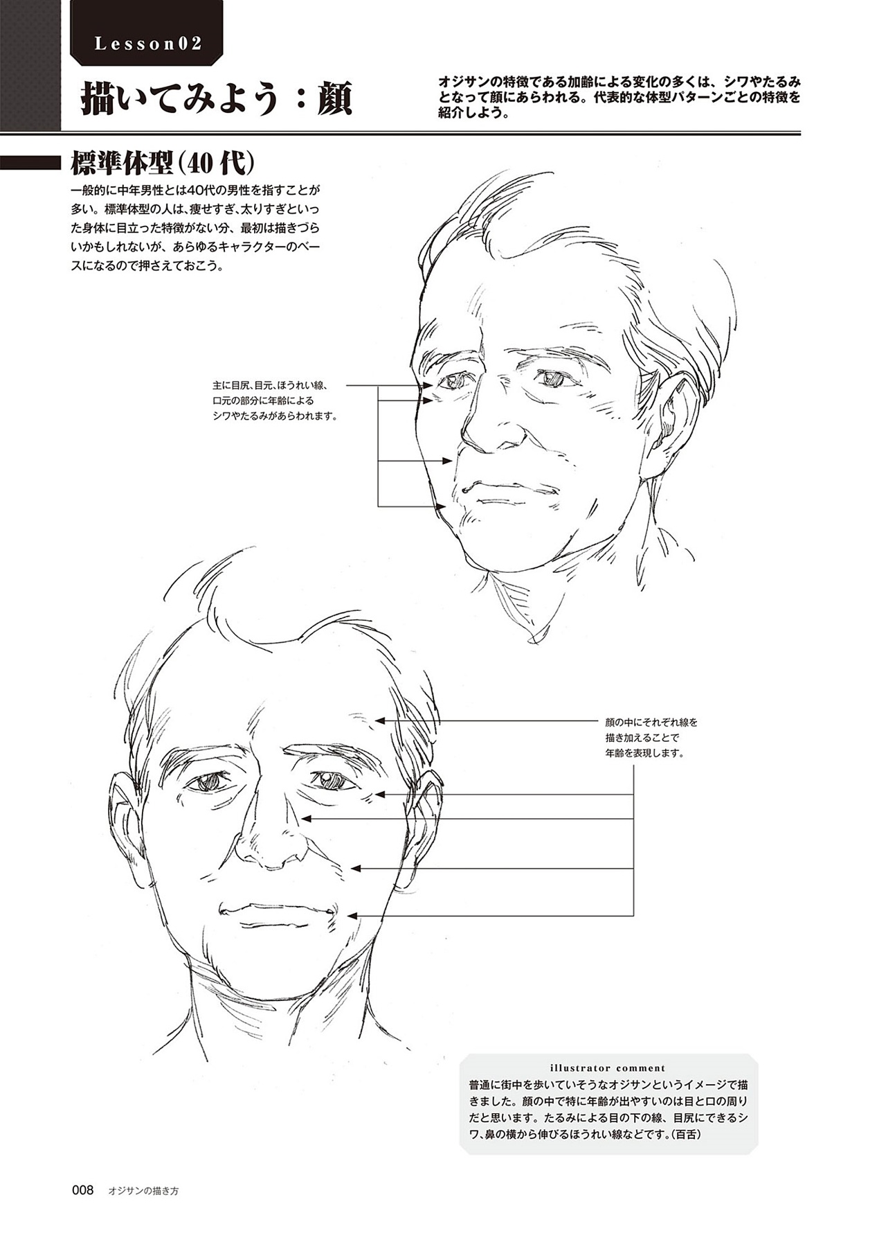 動漫中老年人角色怎么畫？