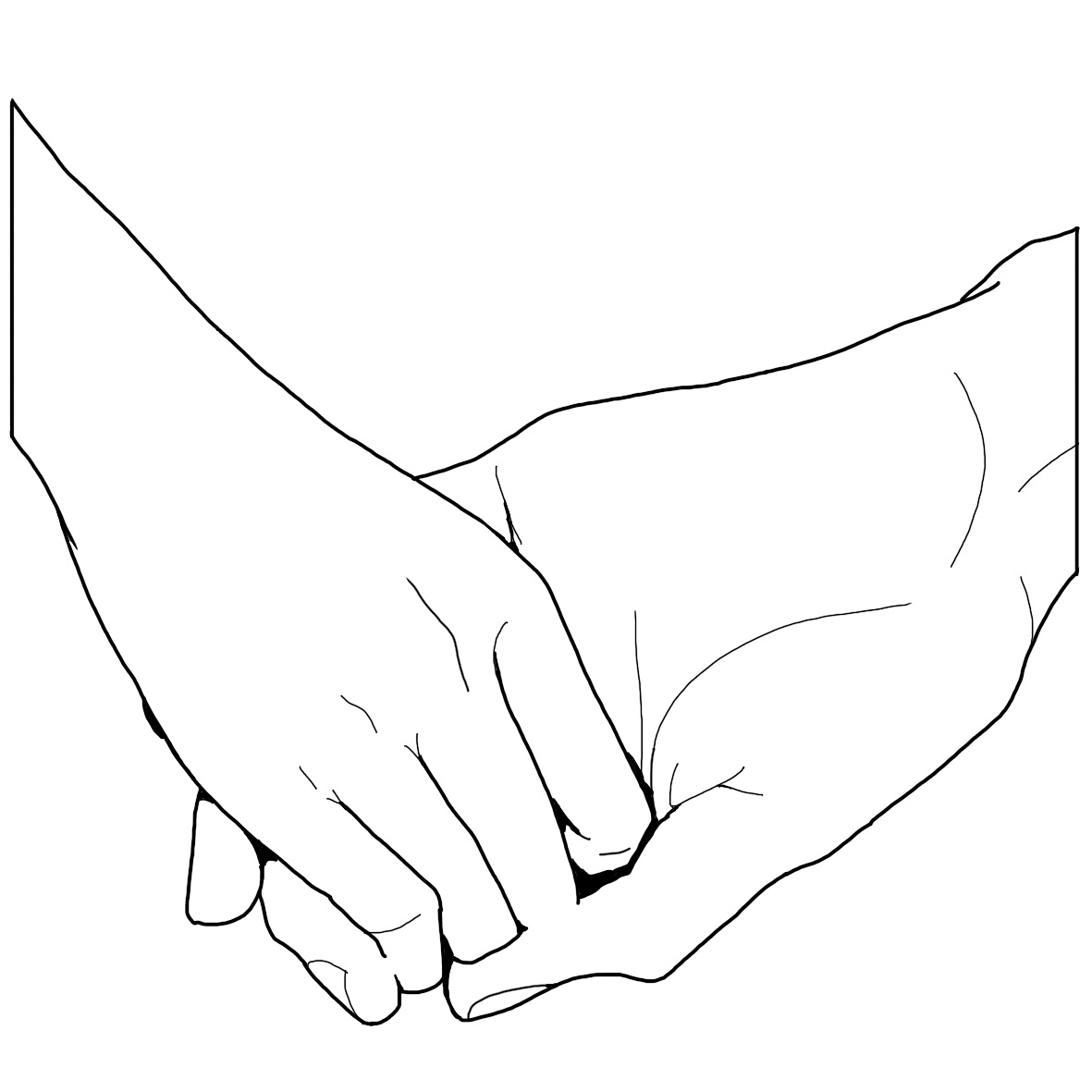 情侶戀愛中的手部動(dòng)作姿態(tài)怎么畫？