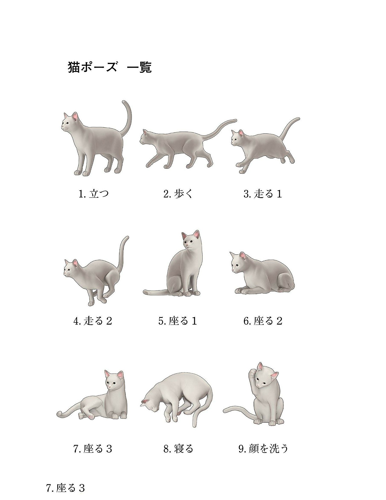 貓?jiān)趺串?，狗狗怎么畫？貓、犬の繪畫方法