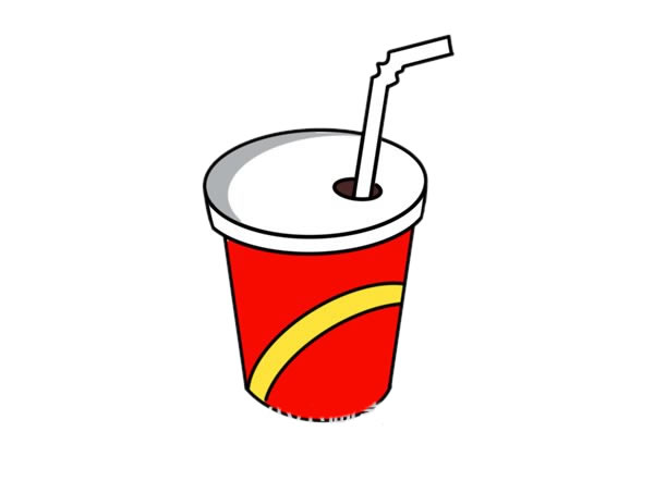 一杯可樂(lè)簡(jiǎn)筆畫畫法圖片