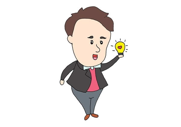 愛迪生發(fā)明電燈簡(jiǎn)筆畫