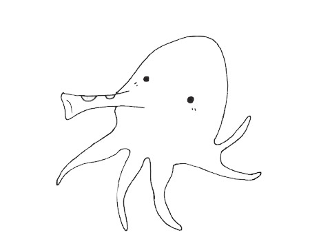 章魚簡(jiǎn)筆畫圖片