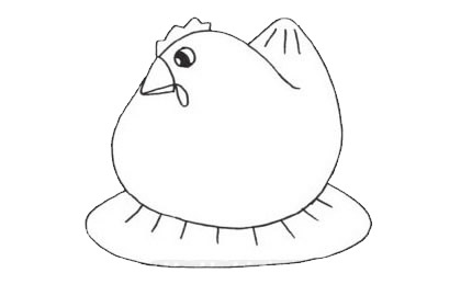 母雞簡(jiǎn)筆畫(huà)圖片