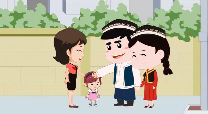 與當(dāng)?shù)厝罕娎习傩帐肿阆嘤H、守望相助，越走越勤、越走越親2.jpg
