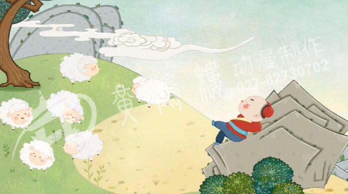 從前，有個放羊娃，每天趕著一群羊，到山里去吃草。.jpg