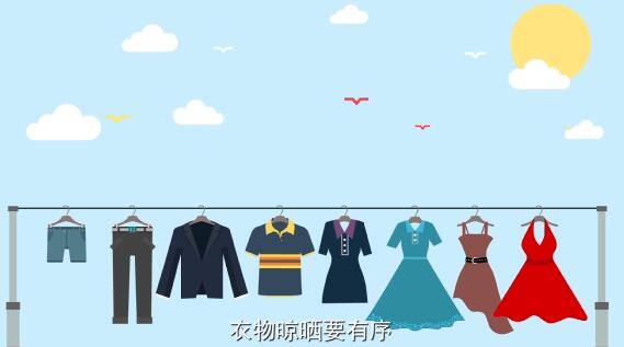 晾衣曬被講美觀，繩子桿子不私拉；公共晾曬統(tǒng)一定，咸魚臘肉莫打岔.jpg