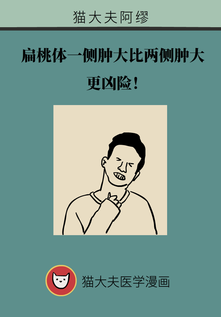 單側(cè)扁桃體腫大更兇險！謹防惡性腫瘤