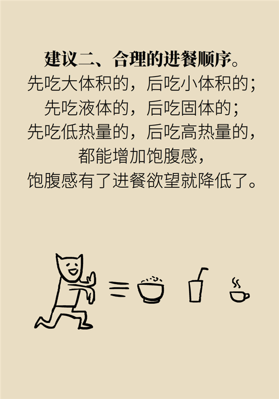 減肥進餐順序 減肥科普制作動漫