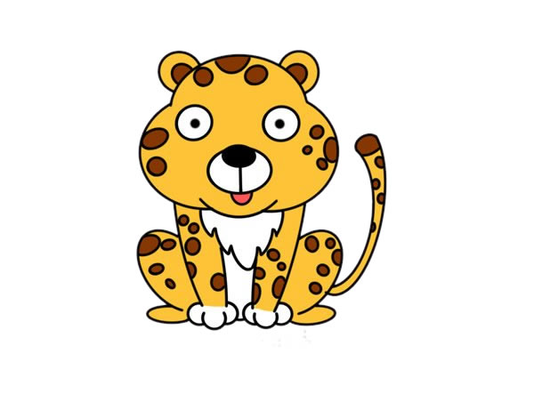 卡通獵豹 獵豹怎么畫簡筆畫簡單又搞笑