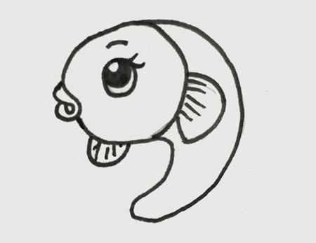 可愛(ài)的小魚(yú)簡(jiǎn)筆畫(huà)怎么畫(huà)簡(jiǎn)單又好看