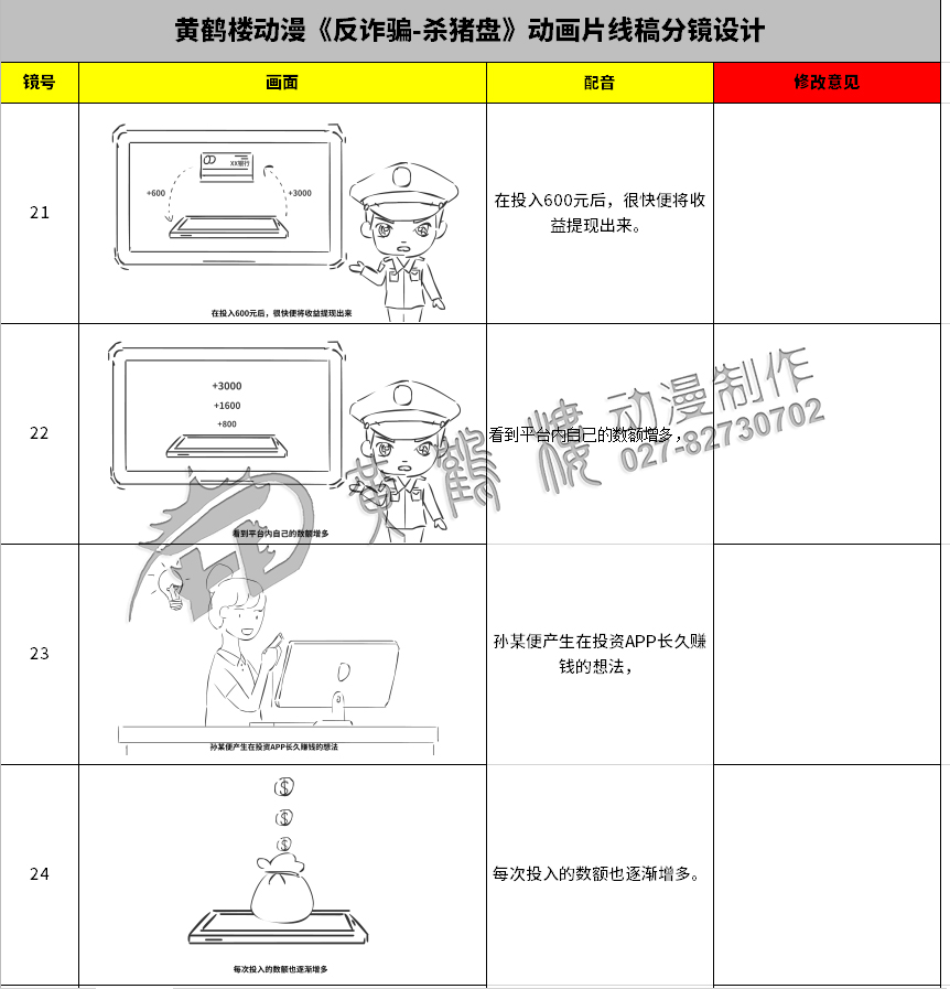 黃鶴樓動漫《反詐騙-殺豬盤》動畫片線稿分鏡設(shè)計(jì)21-24.jpg