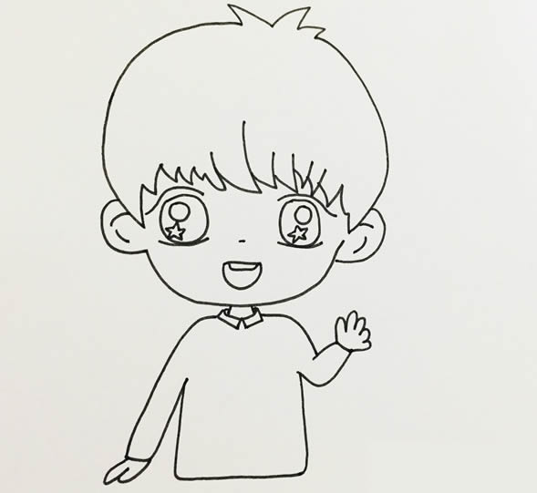 帥氣小男孩簡(jiǎn)筆畫怎么畫簡(jiǎn)單又漂亮