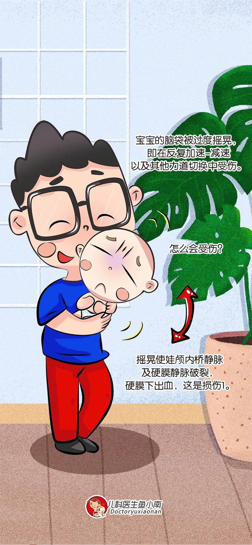 育兒醫(yī)學科普:大力搖晃會損傷寶寶的大腦致腦損傷