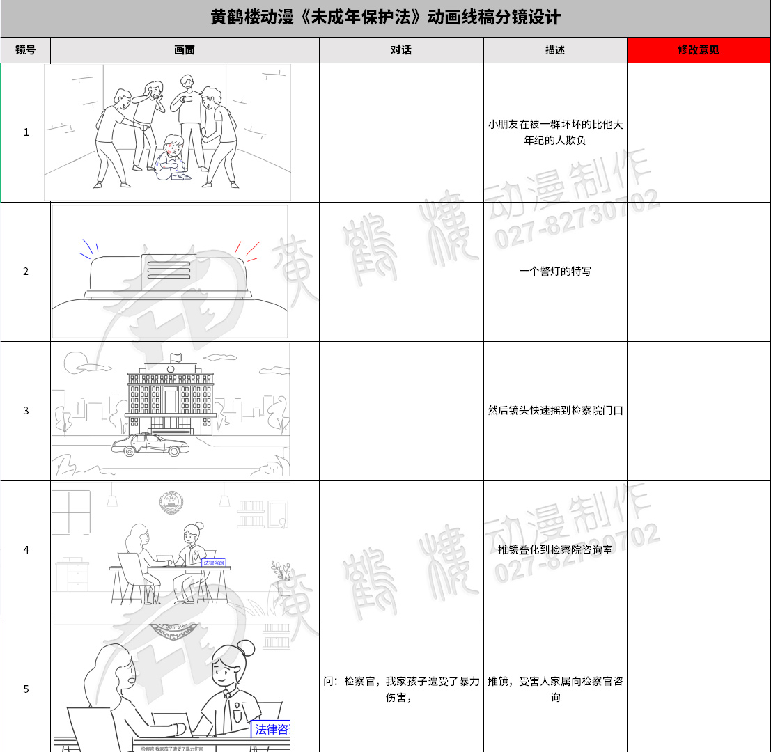  未成年人權(quán)益保護(hù)動(dòng)畫宣傳片分鏡頭設(shè)計(jì)