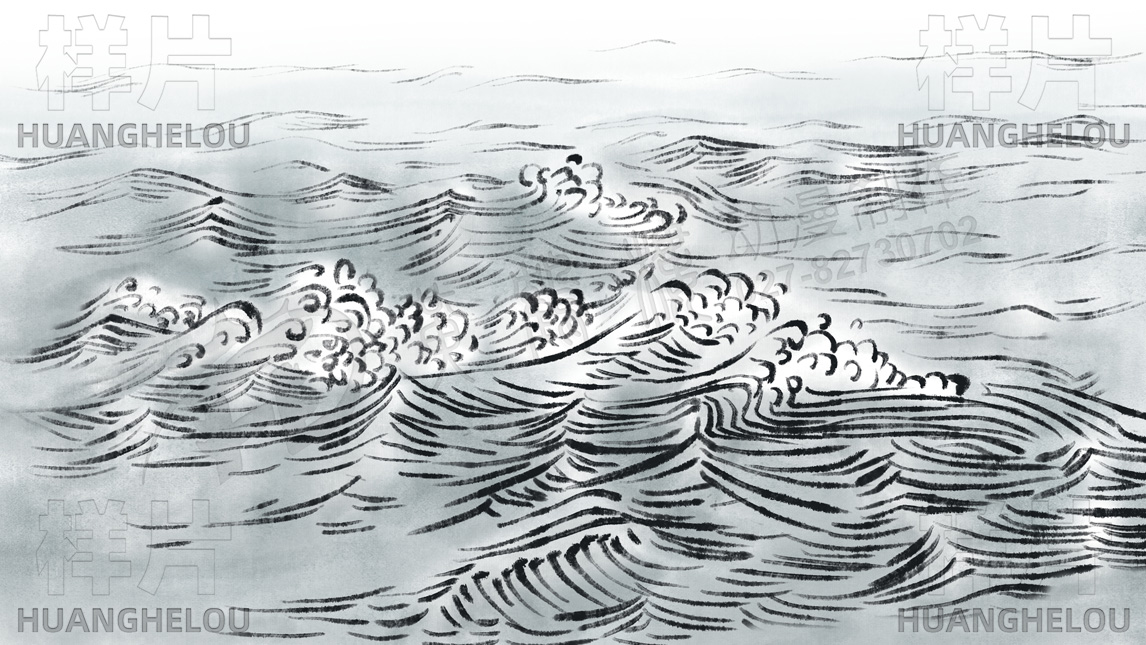 《水面波浪》水墨動畫片場景效果圖設計.jpg