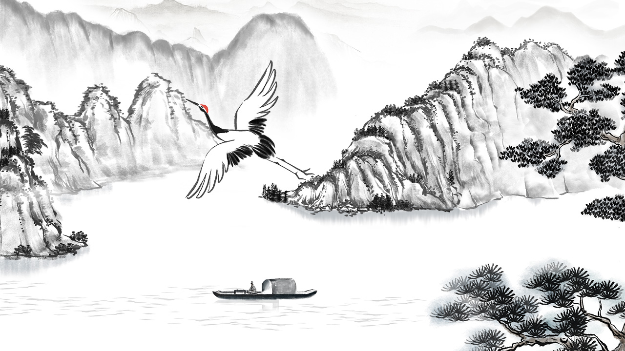 《高山流水遇知音》飛鶴、小船、山巒、伯牙動(dòng)畫設(shè)計(jì).jpg